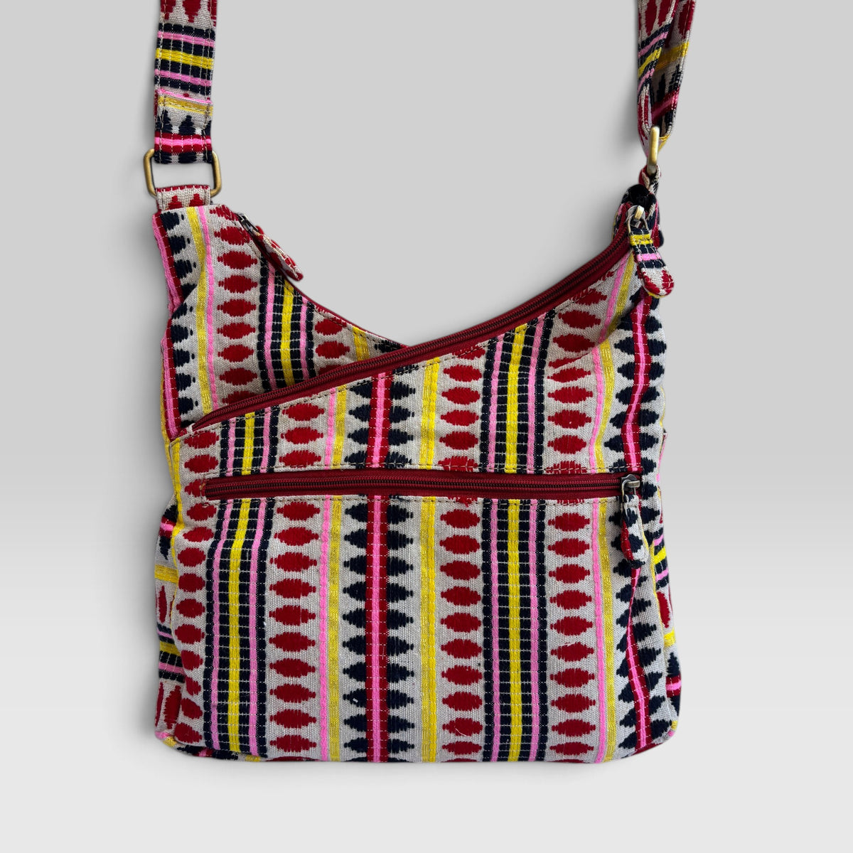 Bolso Bandolera Súper Caomka "Happy Ethnic" · Pieza Única Núm. 19555