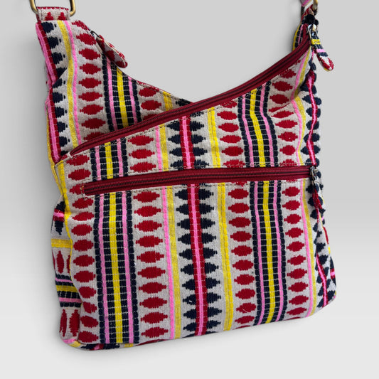 Bolso Bandolera Súper Caomka "Happy Ethnic" · Pieza Única Núm. 19555