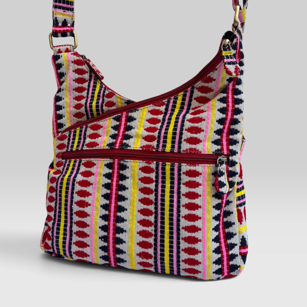 Bolso Bandolera Súper Caomka "Happy Ethnic" · Pieza Única Núm. 19555