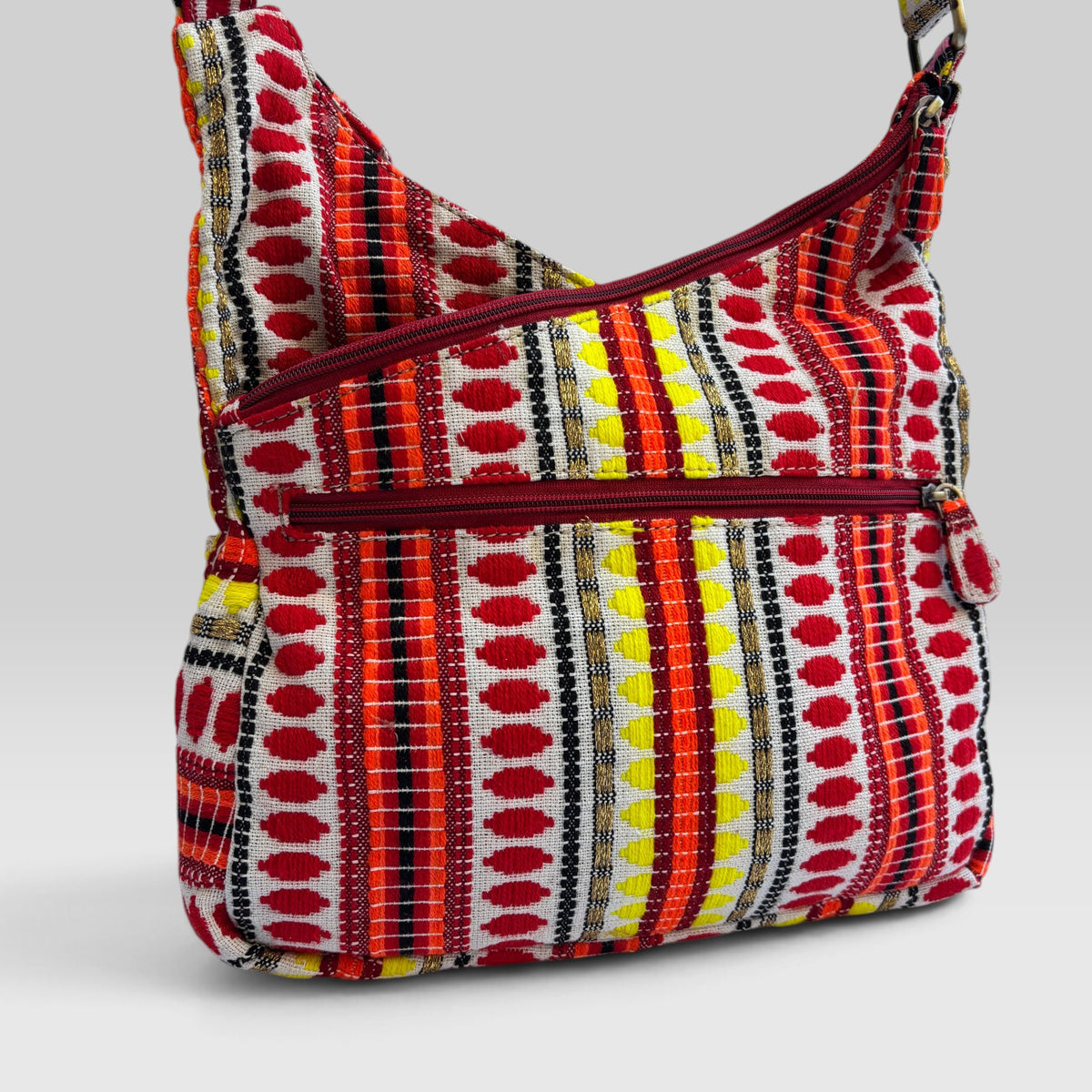 Bolso Bandolera Súper Caomka "Ethnic Fire" · Pieza Única Núm. 19556