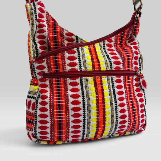 Bolso Bandolera Súper Caomka "Ethnic Fire" · Pieza Única Núm. 19556