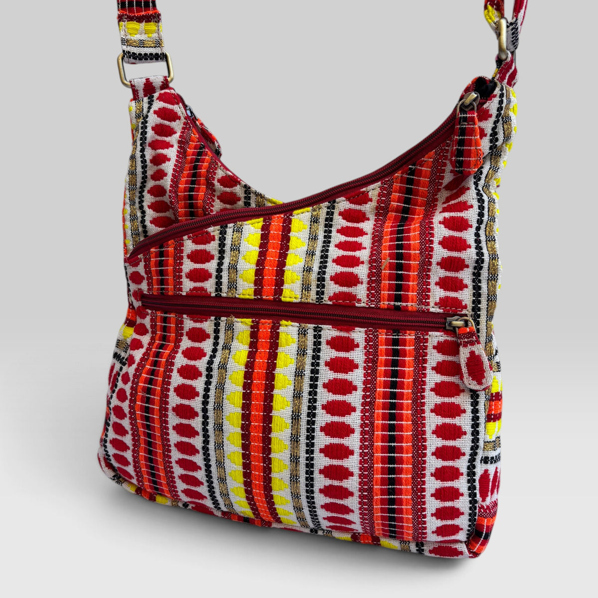 Bolso Bandolera Súper Caomka "Ethnic Fire" · Pieza Única Núm. 19556