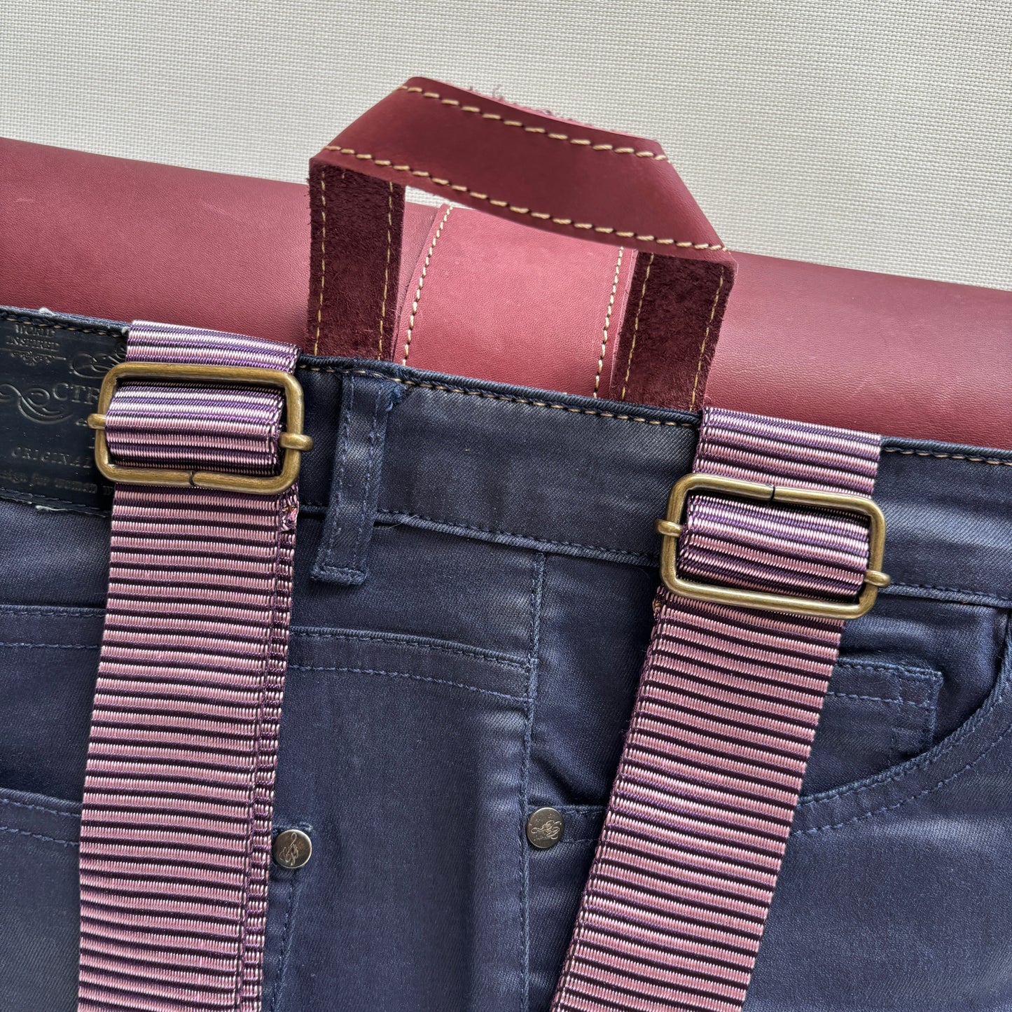 Mochila Top Caomka Recycled ♻️ Jeans · Pieza Única 15606