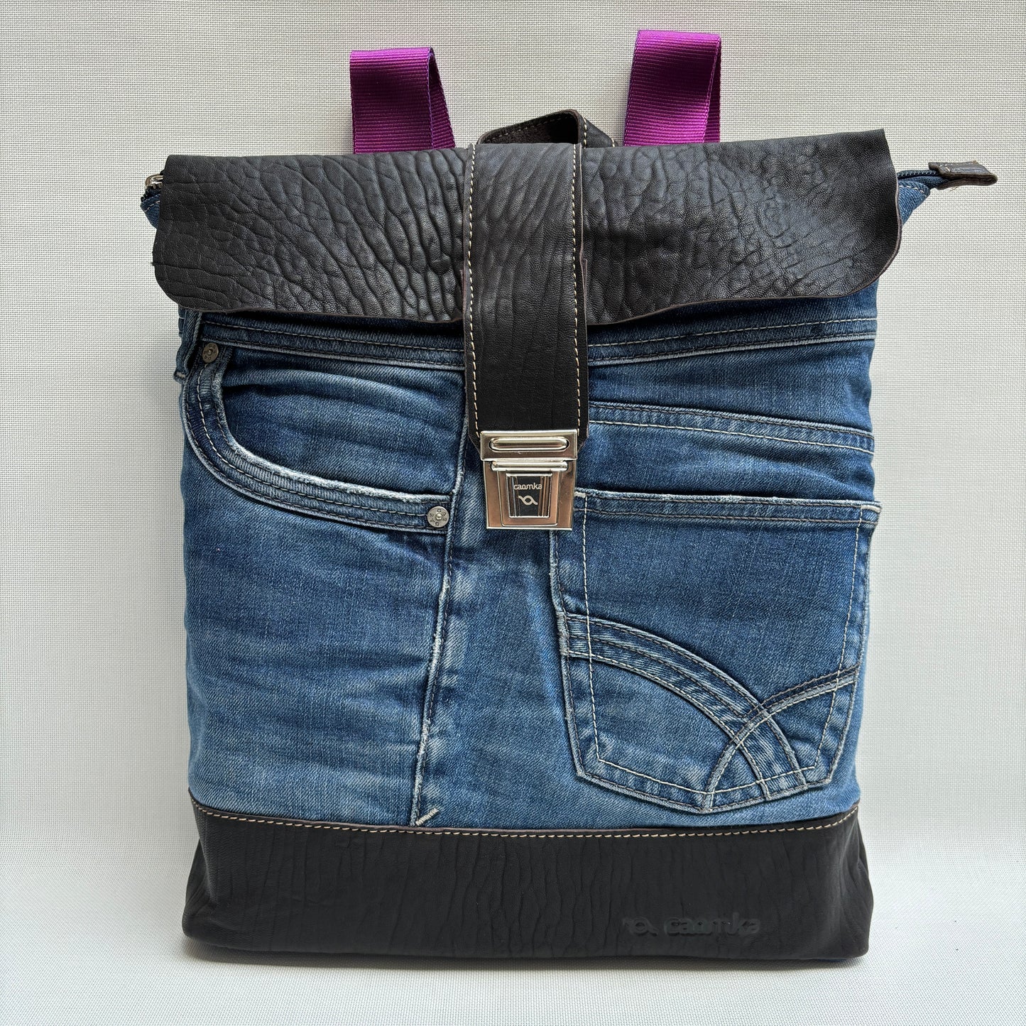 Mochila Top Caomka Recycled ♻️ Jeans · Pieza Única 15607
