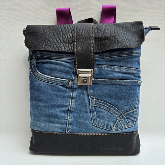 Mochila Top Caomka Recycled ♻️ Jeans · Pieza Única 15607