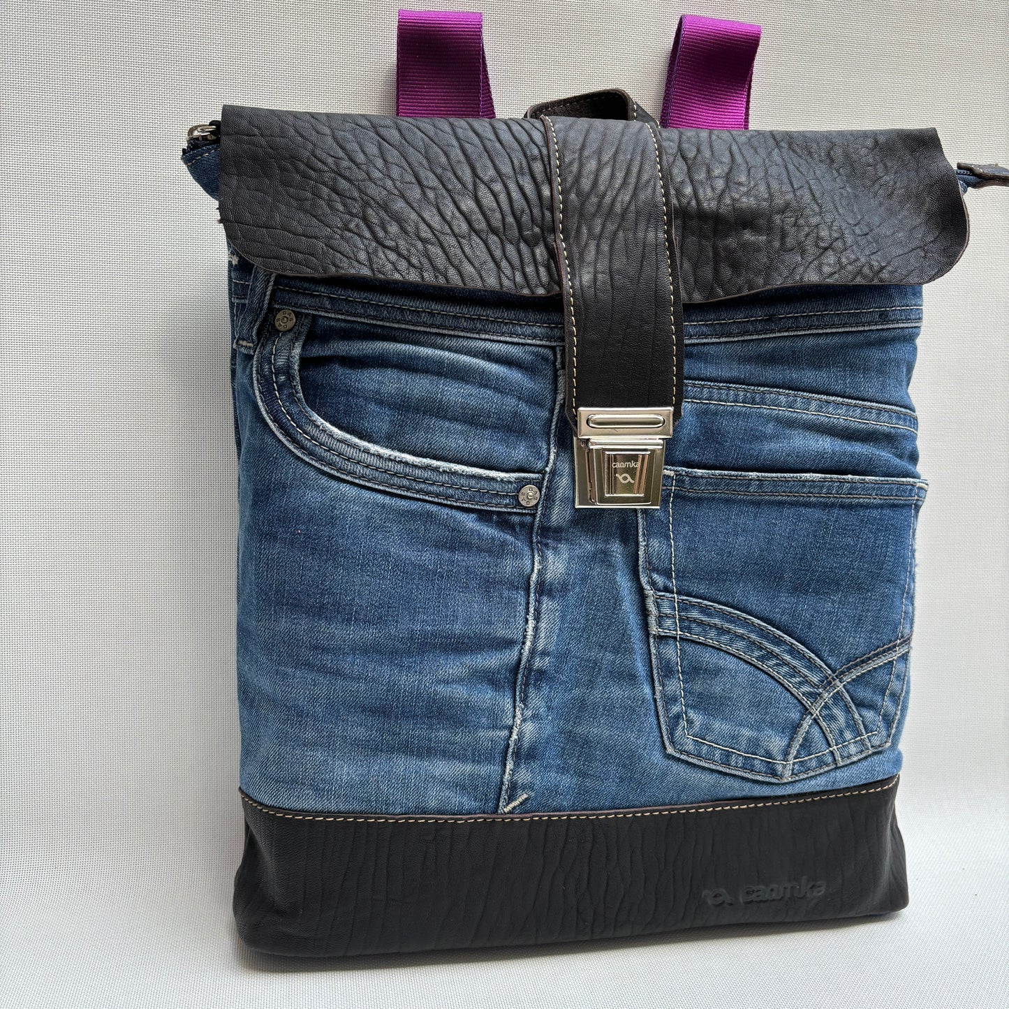 Mochila Top Caomka Recycled ♻️ Jeans · Pieza Única 15607