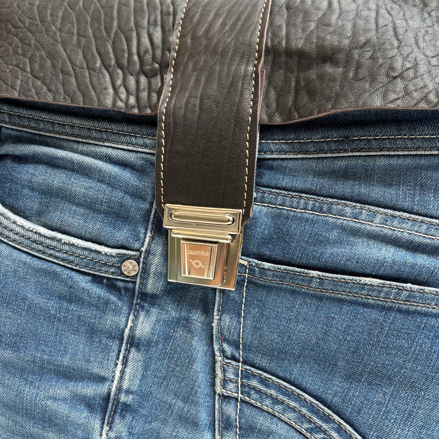 Mochila Top Caomka Recycled ♻️ Jeans · Pieza Única 15607