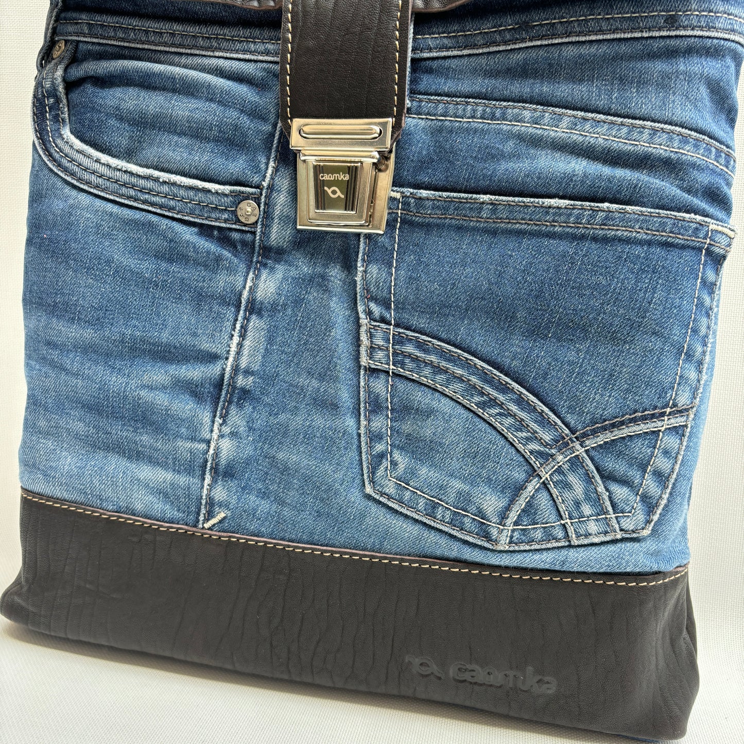 Mochila Top Caomka Recycled ♻️ Jeans · Pieza Única 15607