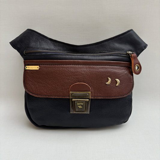 Premium Dark Blue & Brown "Moons" · Piel - Cuero · Pieza Única Núm. 15780