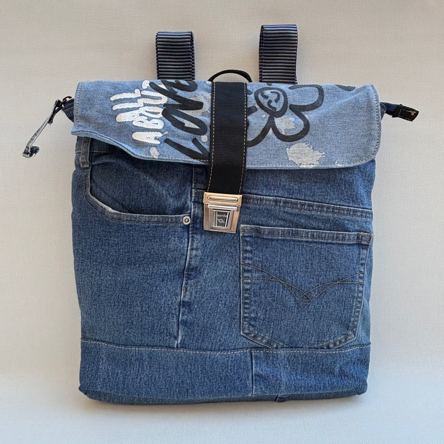 Mochila Top Caomka Recycled ♻️ Jeans · Pieza Única 16479