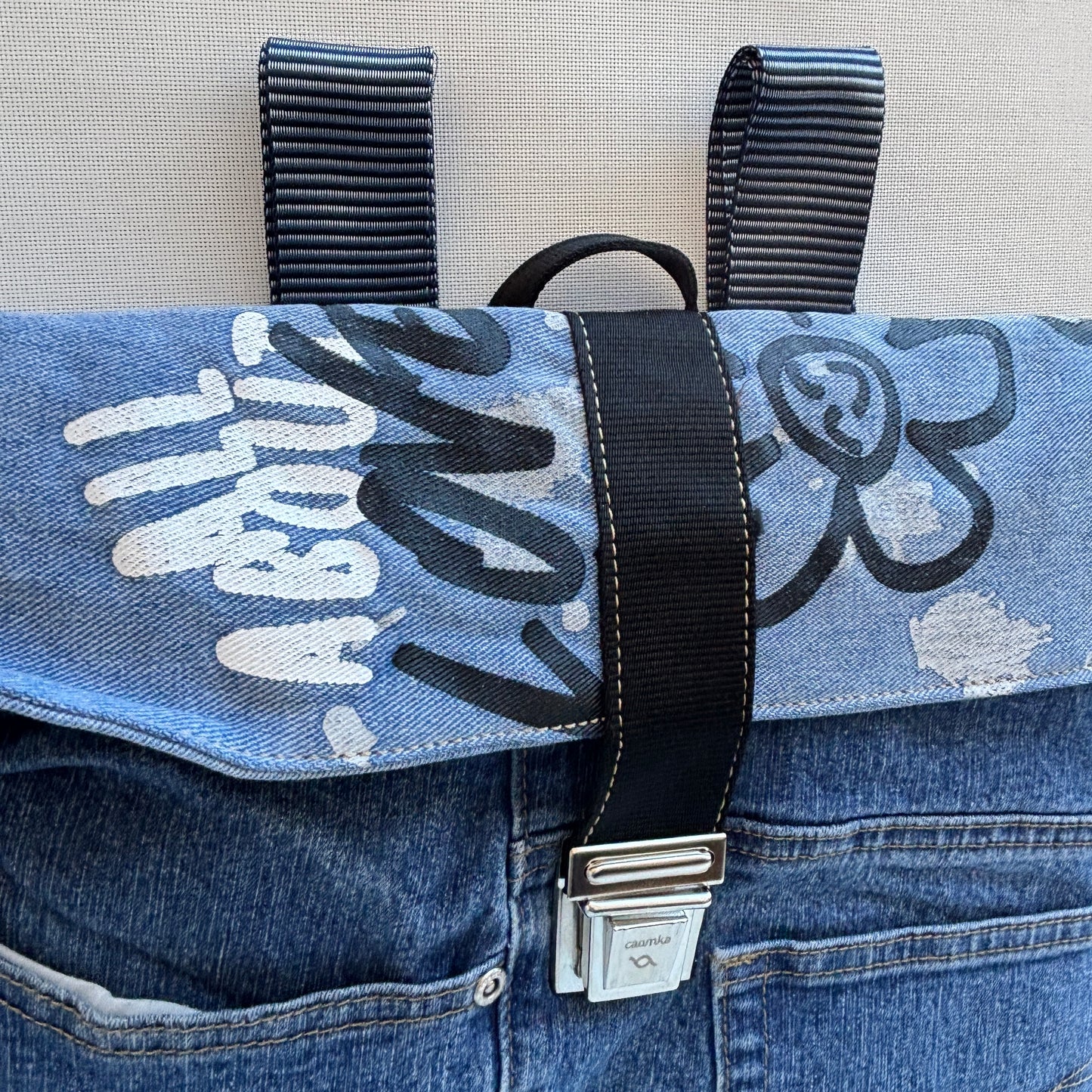 Mochila Top Caomka Recycled ♻️ Jeans · Pieza Única 16479