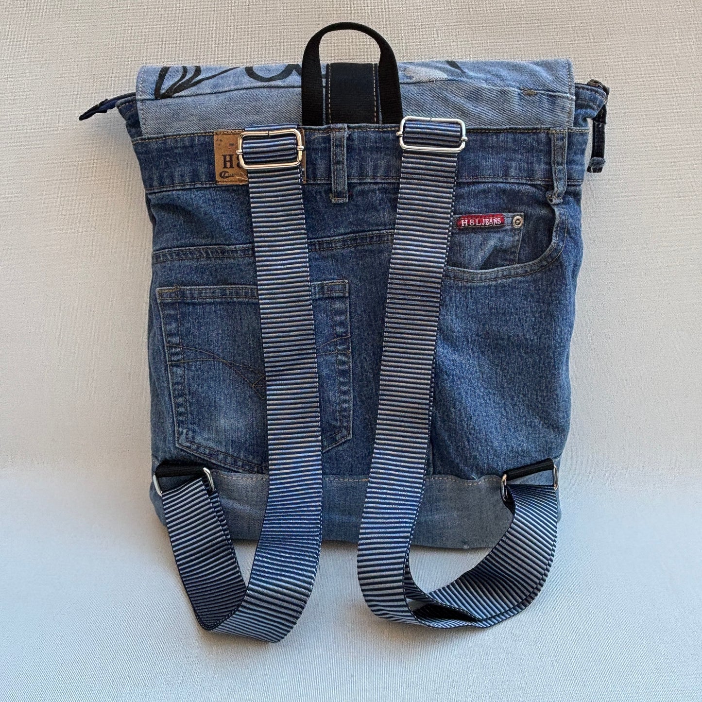 Mochila Top Caomka Recycled ♻️ Jeans · Pieza Única 16479