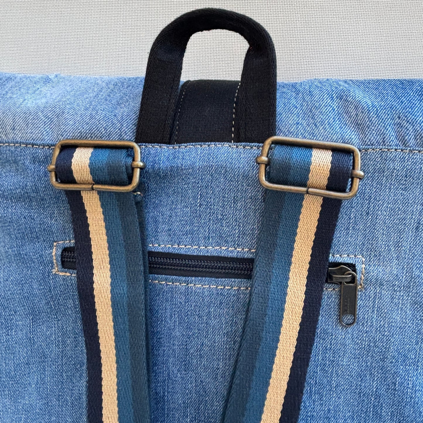 Mochila Top Caomka Recycled ♻️ Jeans · Pieza Única 16481