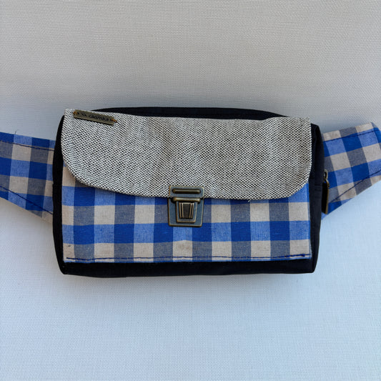 Riñonera Urban "Vichy Blue Top" · Pieza Única Núm. 18723