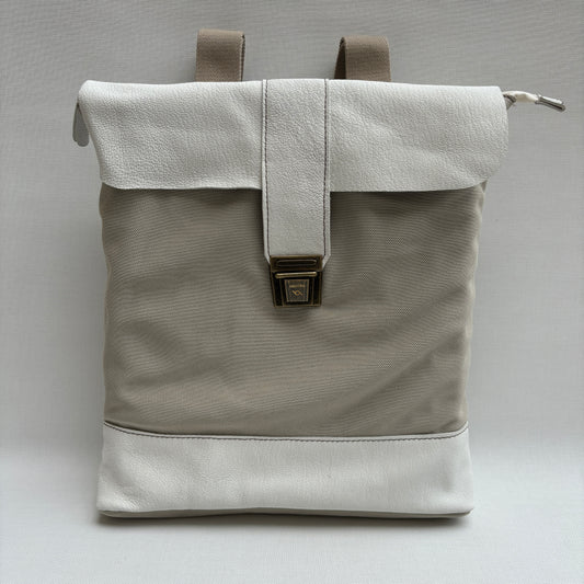 Mochila Top Caomka · Piel + loneta · Pieza Exclusiva 15592