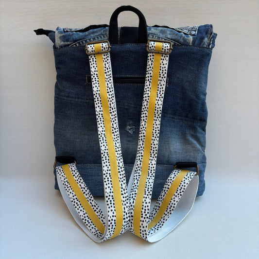 Mochila Top Caomka Recycled ♻️ Jeans · Pieza Única 16682