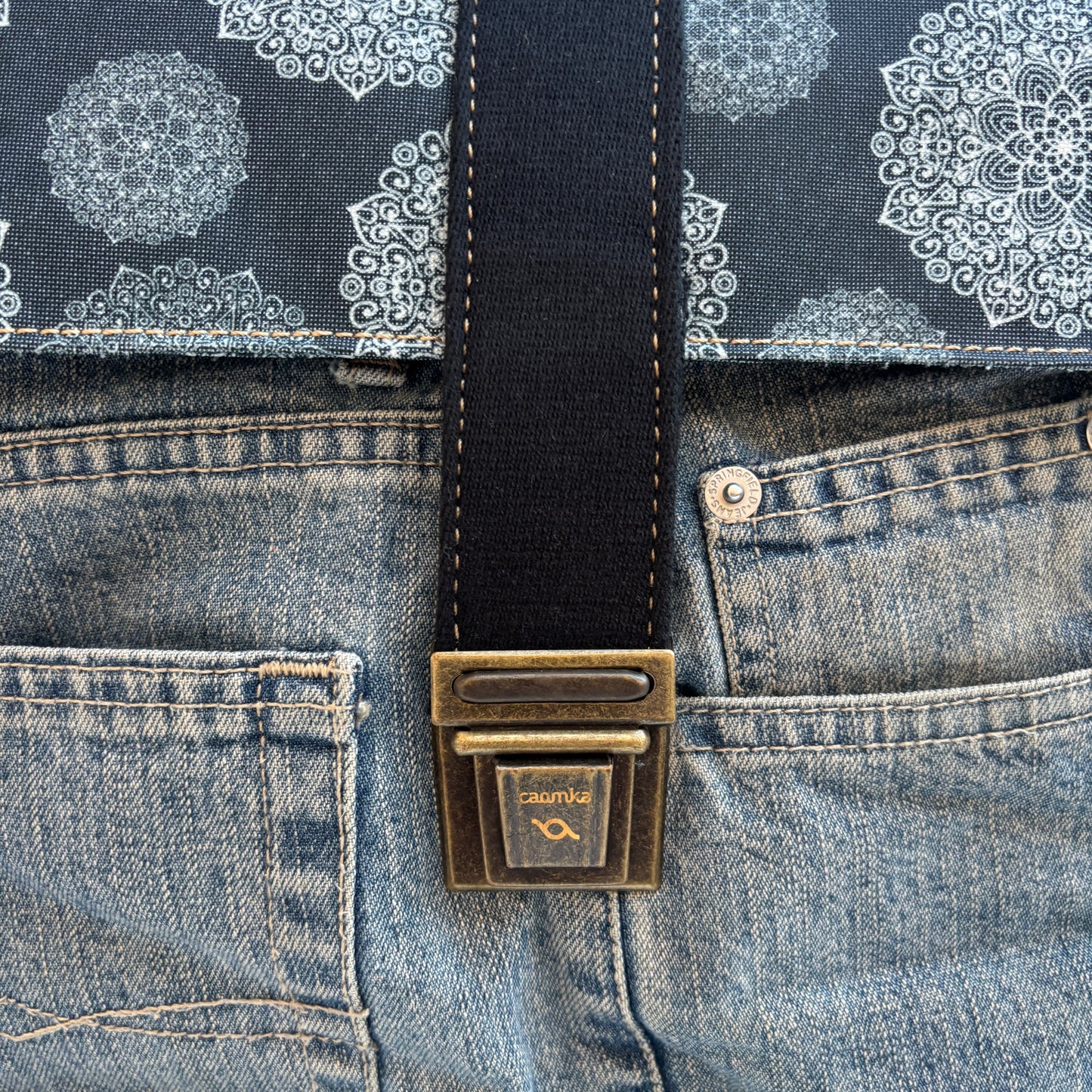 Mochila Vaquera Top Caomka Recycled ♻️ Jeans · Pieza Única 16616