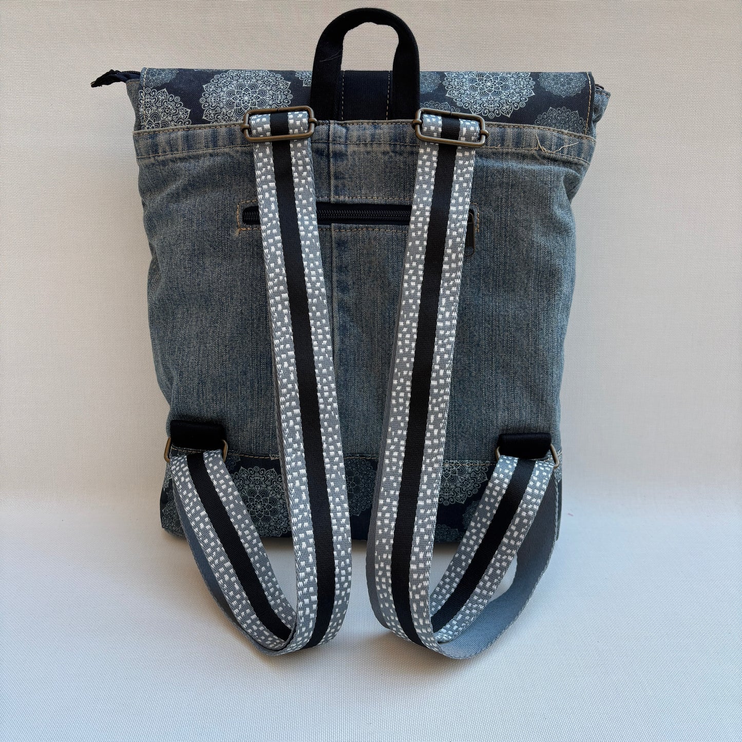 Mochila Vaquera Top Caomka Recycled ♻️ Jeans · Pieza Única 16616