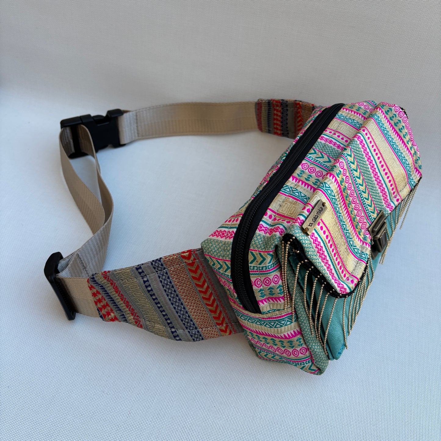 Riñonera Urban "Elegant India" · Pieza Única Núm. 18748