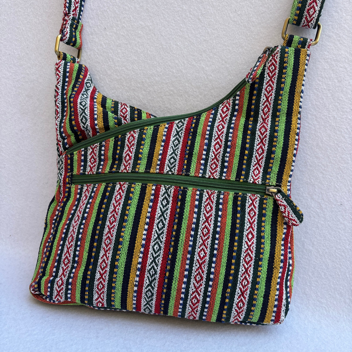 Bolso Bandolera Súper Caomka “Ethnic Stripes” · Pieza Exclusiva Núm. 19630