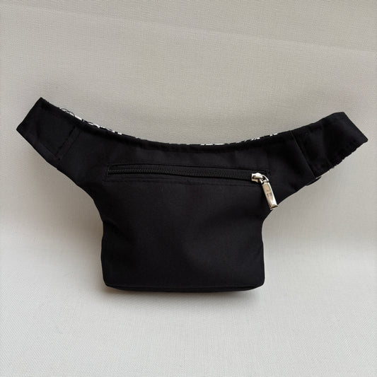 Riñonera Mini “Elegant Fantasy Floral” + Bolsillo trasero extra · Pieza Única Núm. 18773