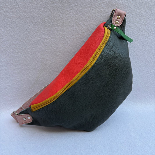 Riñonera RetroChic Watermelon Fantasy Colors · Piel · Pieza Única Núm. 19637