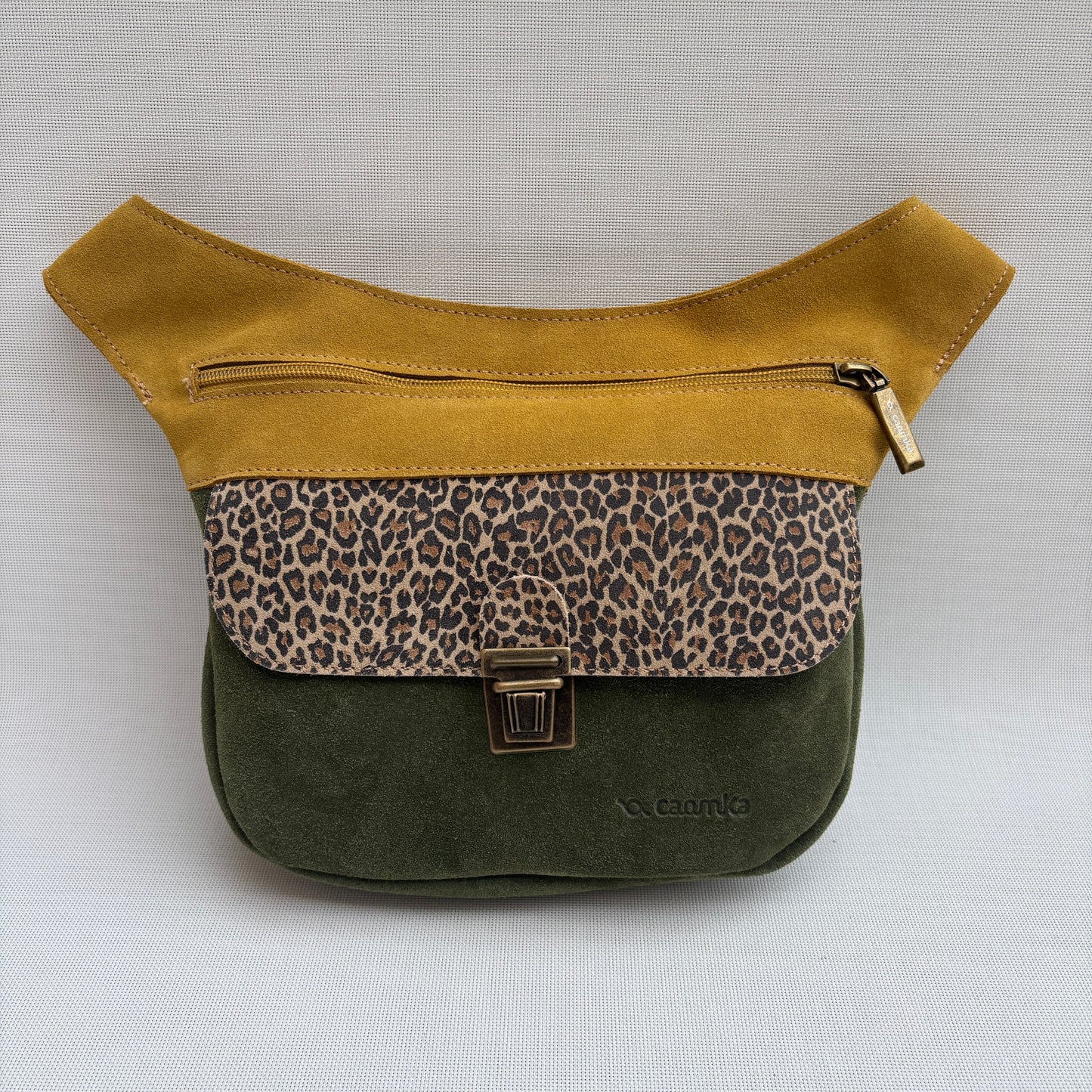 Riñonera Mini "Special Leopard II" · Piel de Serraje · Pieza Exclusiva Núm. 17403