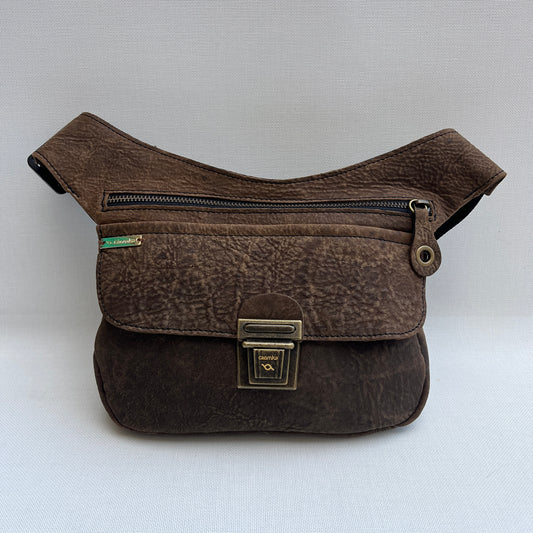 Special Vintage Dark Brown & Old Gold · Piel natural BioCuir® · Pieza Exclusiva Núm. 14186