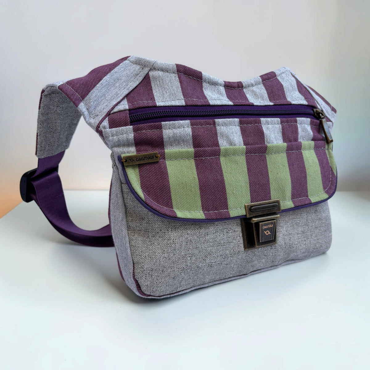 Riñonera Original "Special Purple Stripes" · Pieza Única Núm. 19649