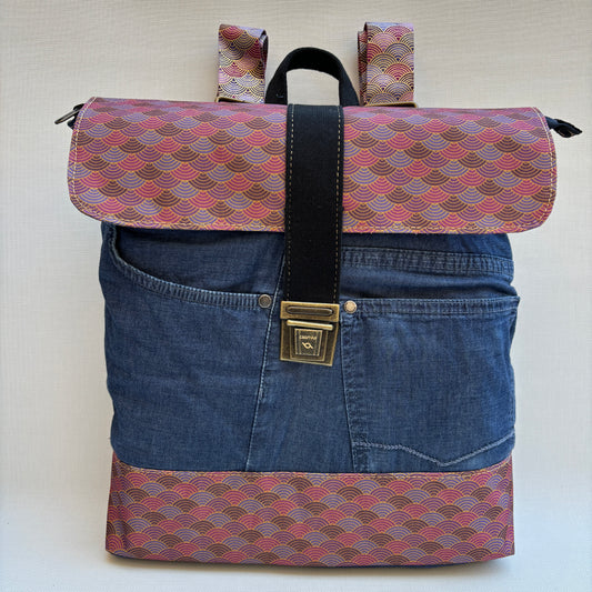 Mochila Top Caomka Recycled ♻️ Jeans · Pieza Única 15683