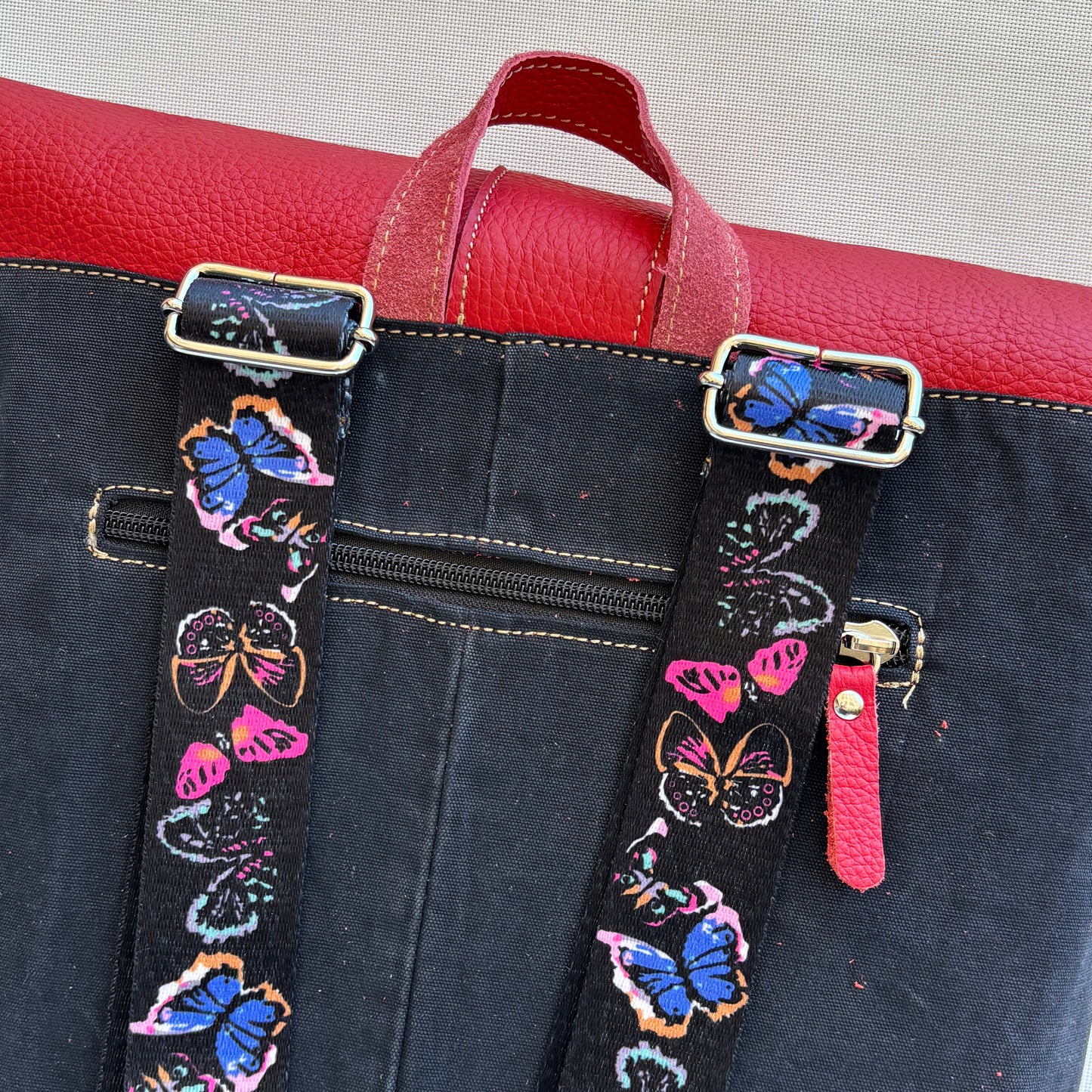 Mochila Top Caomka Recycled ♻️ Jeans · Pieza Única 15684