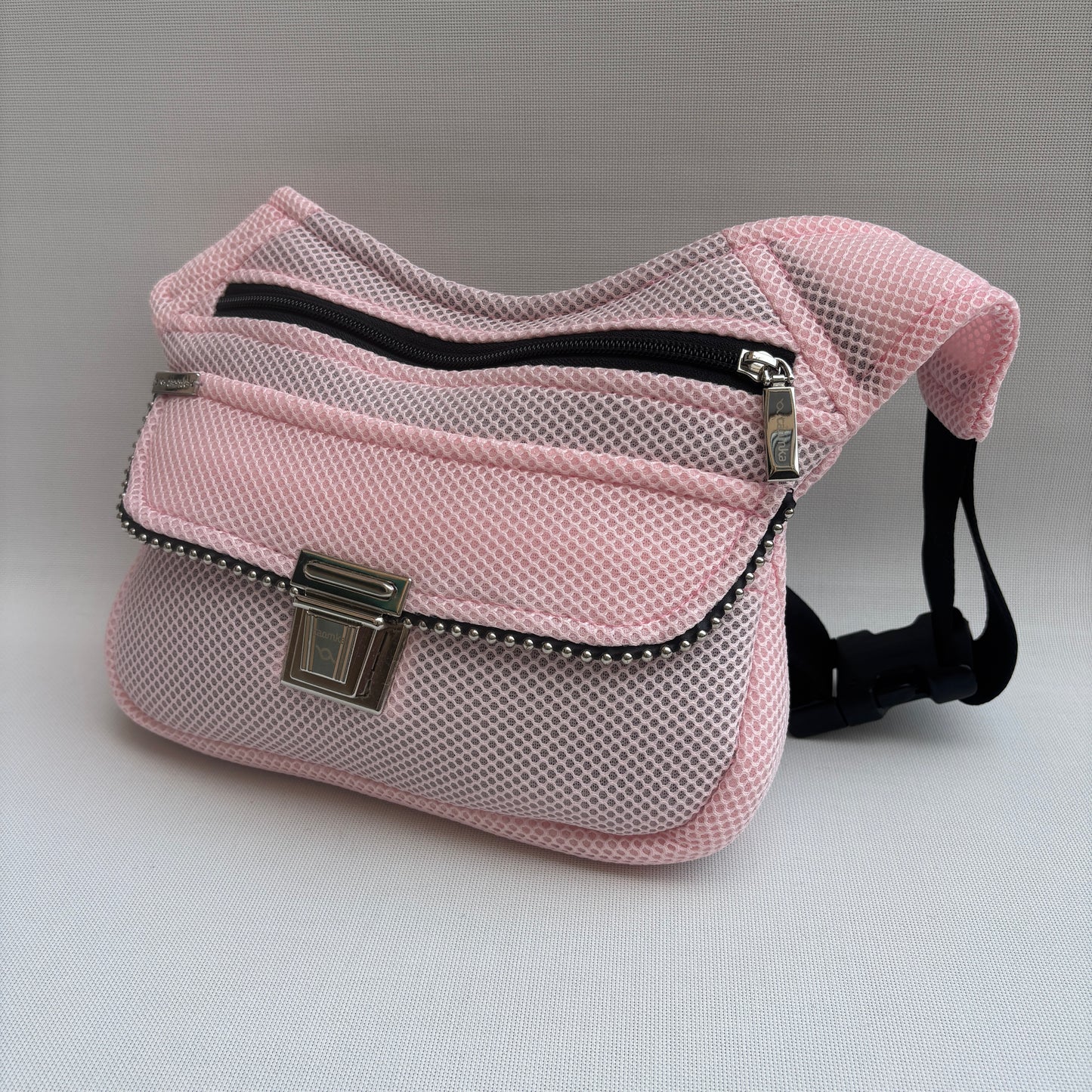 Riñonera "Soft 3D Pink" + Bolsillo trasero · Pieza Única Núm. 18067