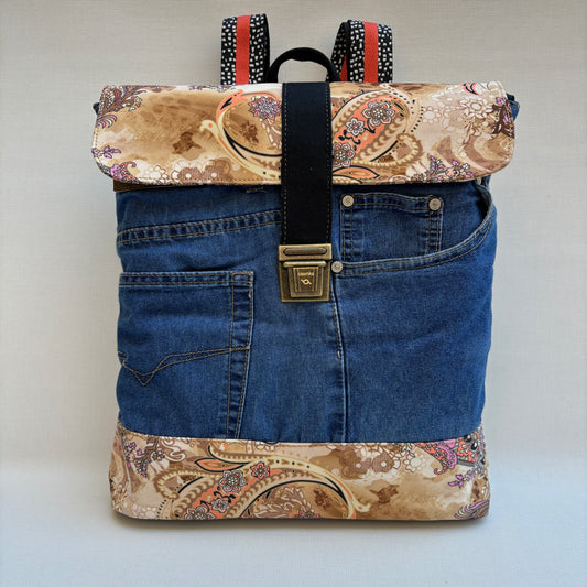 Mochila Top Caomka Recycled ♻️ Jeans · Pieza Única 15642