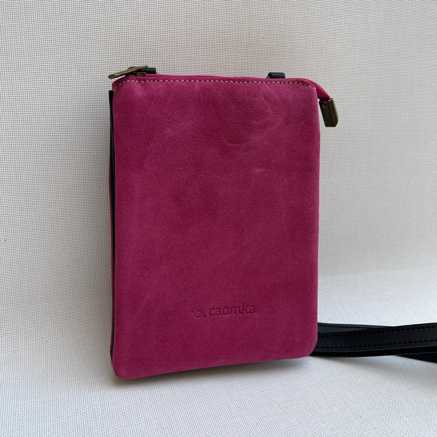 (-50%) Porta Móvil · Diseño Top · Piel natural · Fucsia