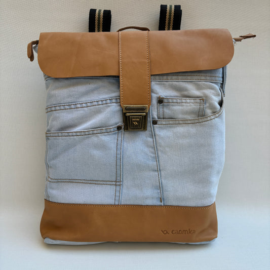 Mochila Top Caomka Recycled ♻️ Jeans · Pieza Única 15689