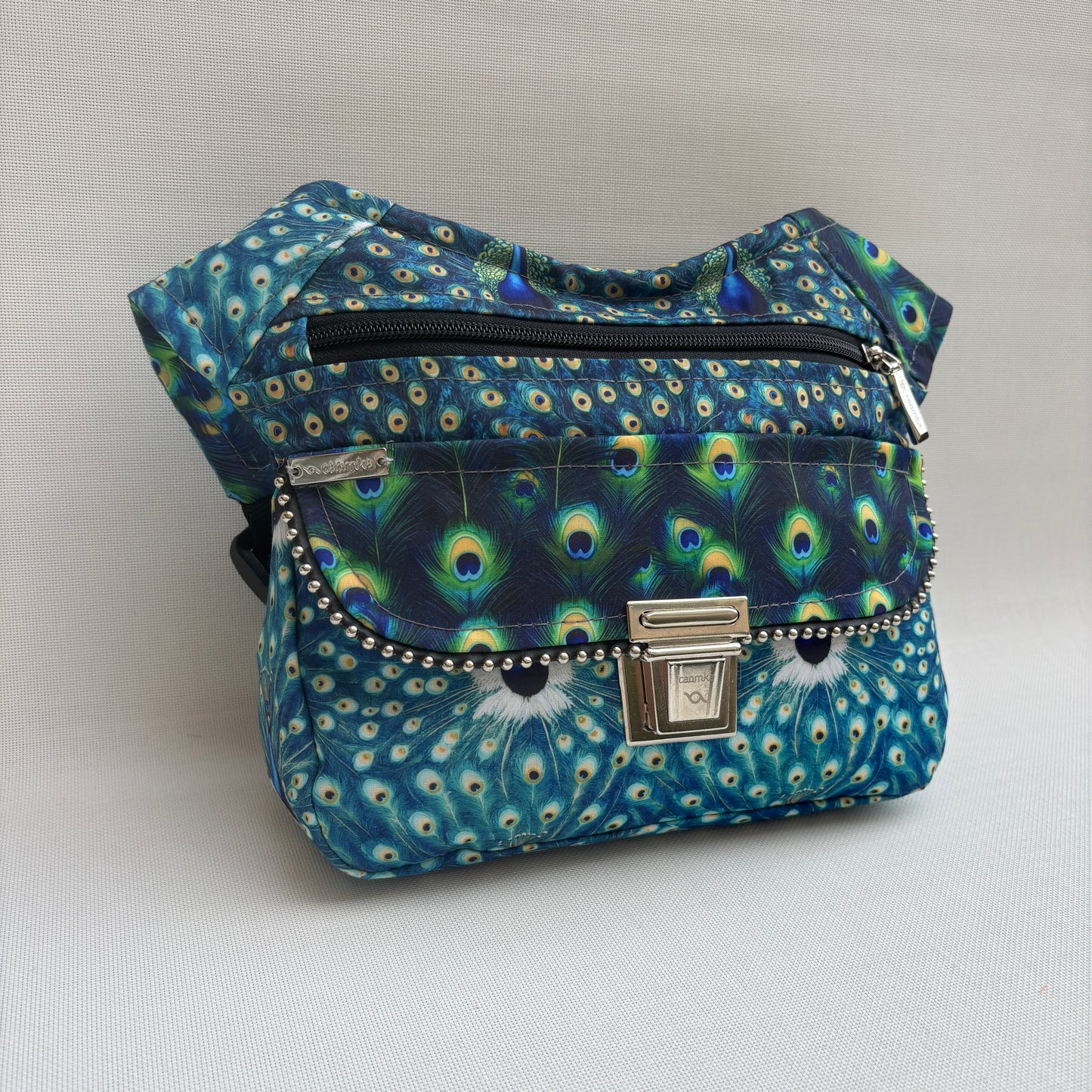 Riñonera "Special Peacock" + Bolsillo trasero · Pieza Única Núm. 18153