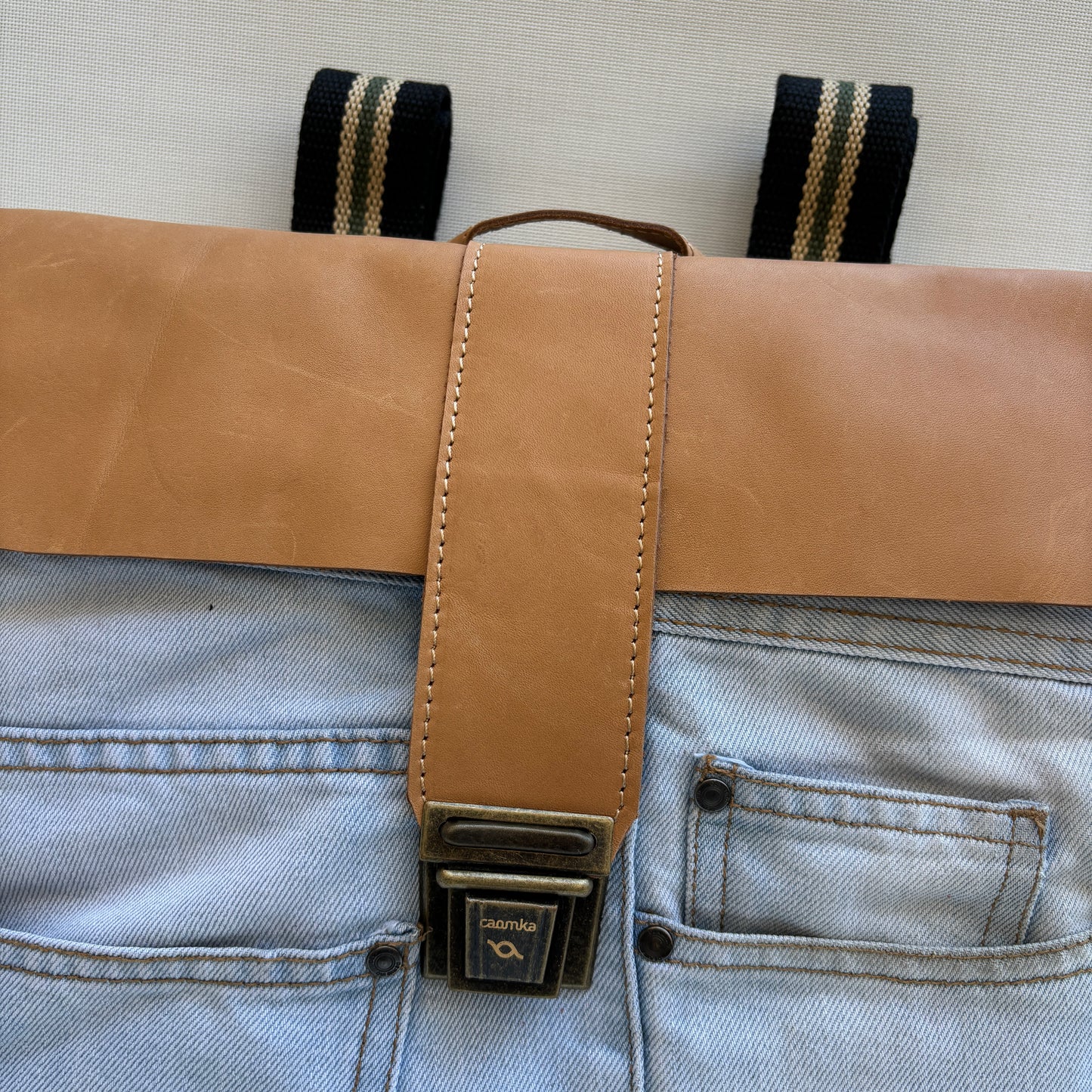 Mochila Top Caomka Recycled ♻️ Jeans · Pieza Única 15689