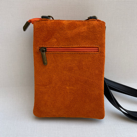 (-50%) Porta Móvil · Diseño Top · Piel natural · Naranja