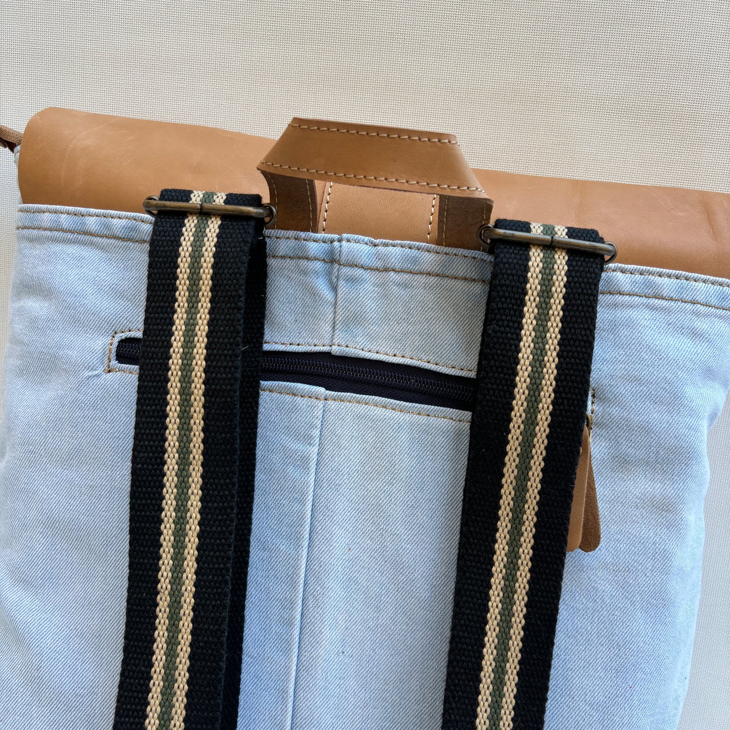 Mochila Top Caomka Recycled ♻️ Jeans · Pieza Única 15689