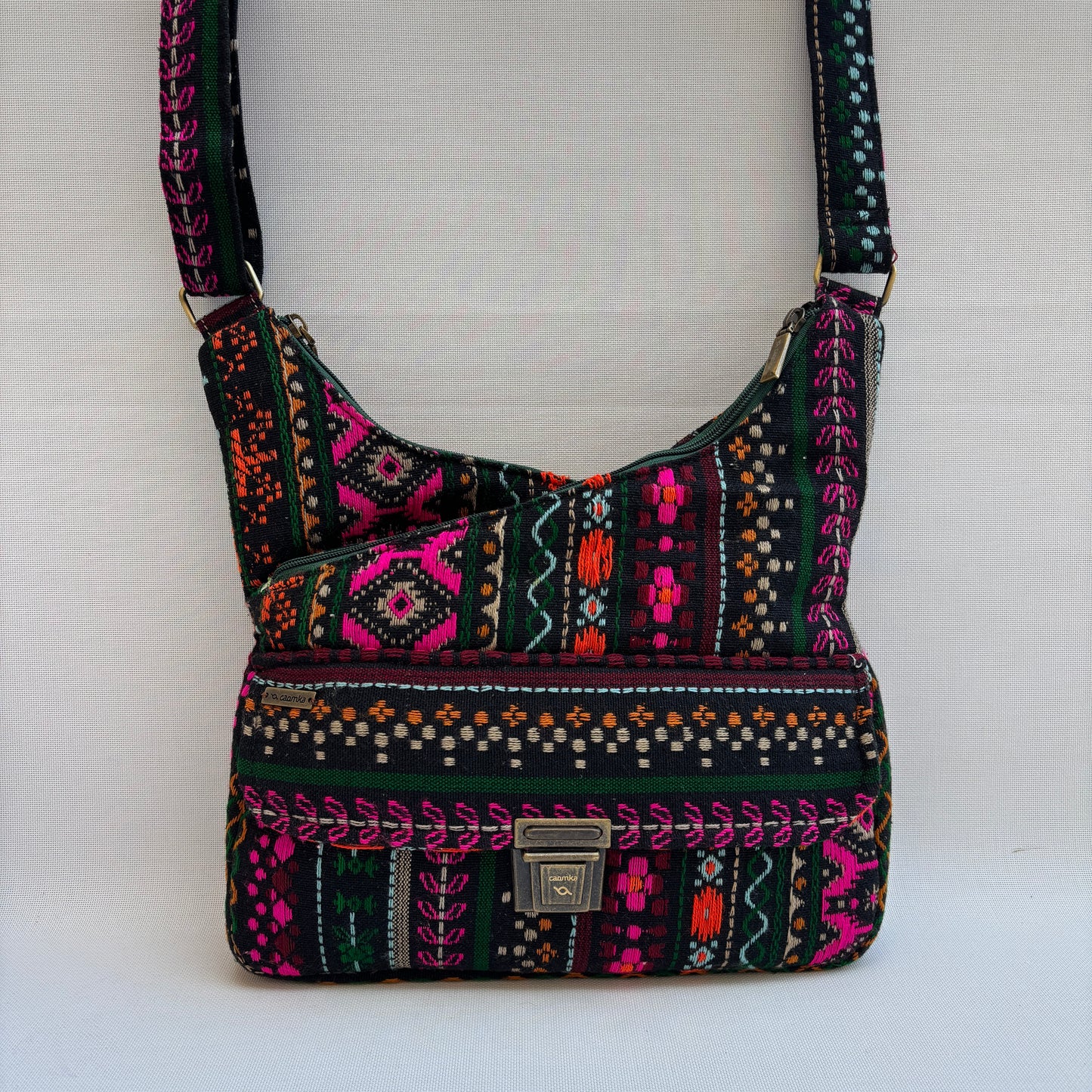 Bolso Bandolera Súper Caomka "Etnical India" · Pieza Única Núm. 18765