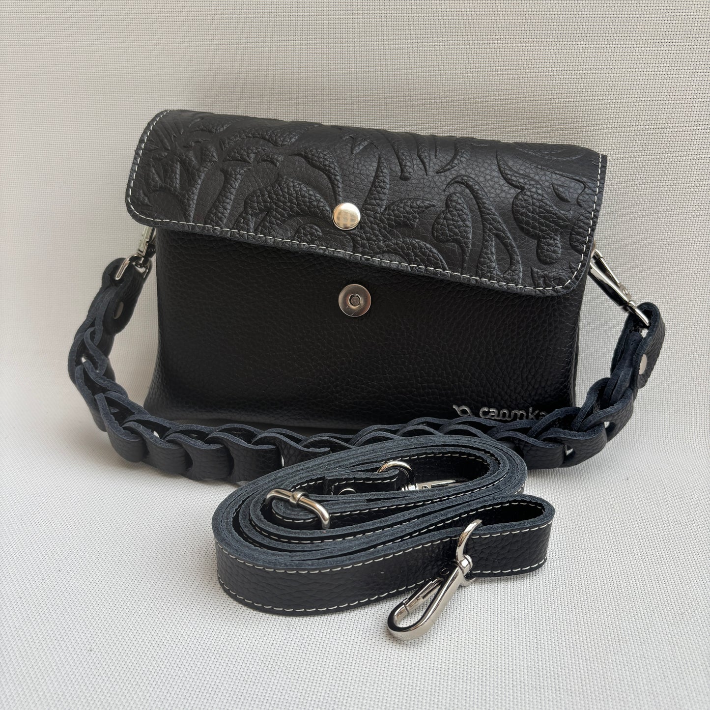 Riñonera multifunción ELEGANT NANO "Black" · Piel · Pieza Exclusiva Núm. 18076