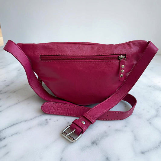 Premium Retro Chic Green BioCuir® Natural Leather Exclusive Piece No. 12639