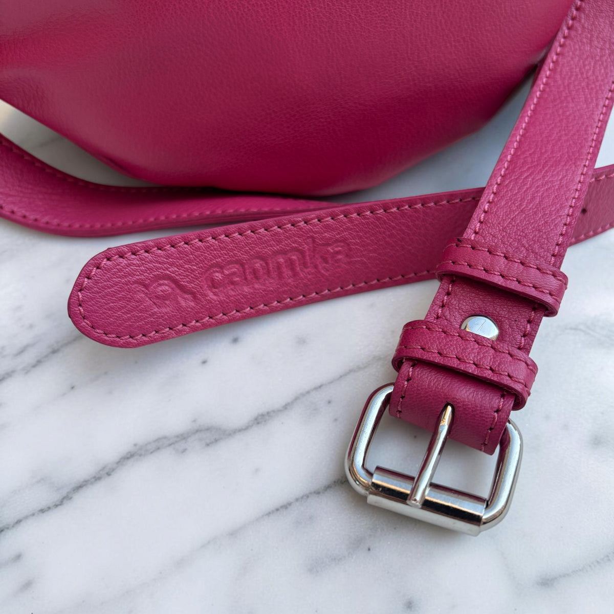 Premium Retro Chic Green BioCuir® Natural Leather Exclusive Piece No. 12639