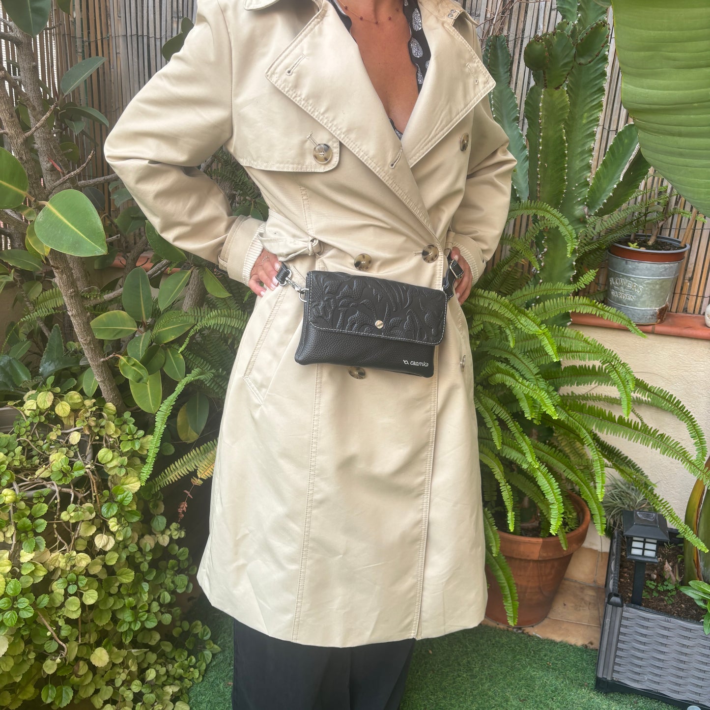 Riñonera multifunción ELEGANT NANO "Black" · Piel · Pieza Exclusiva Núm. 18076