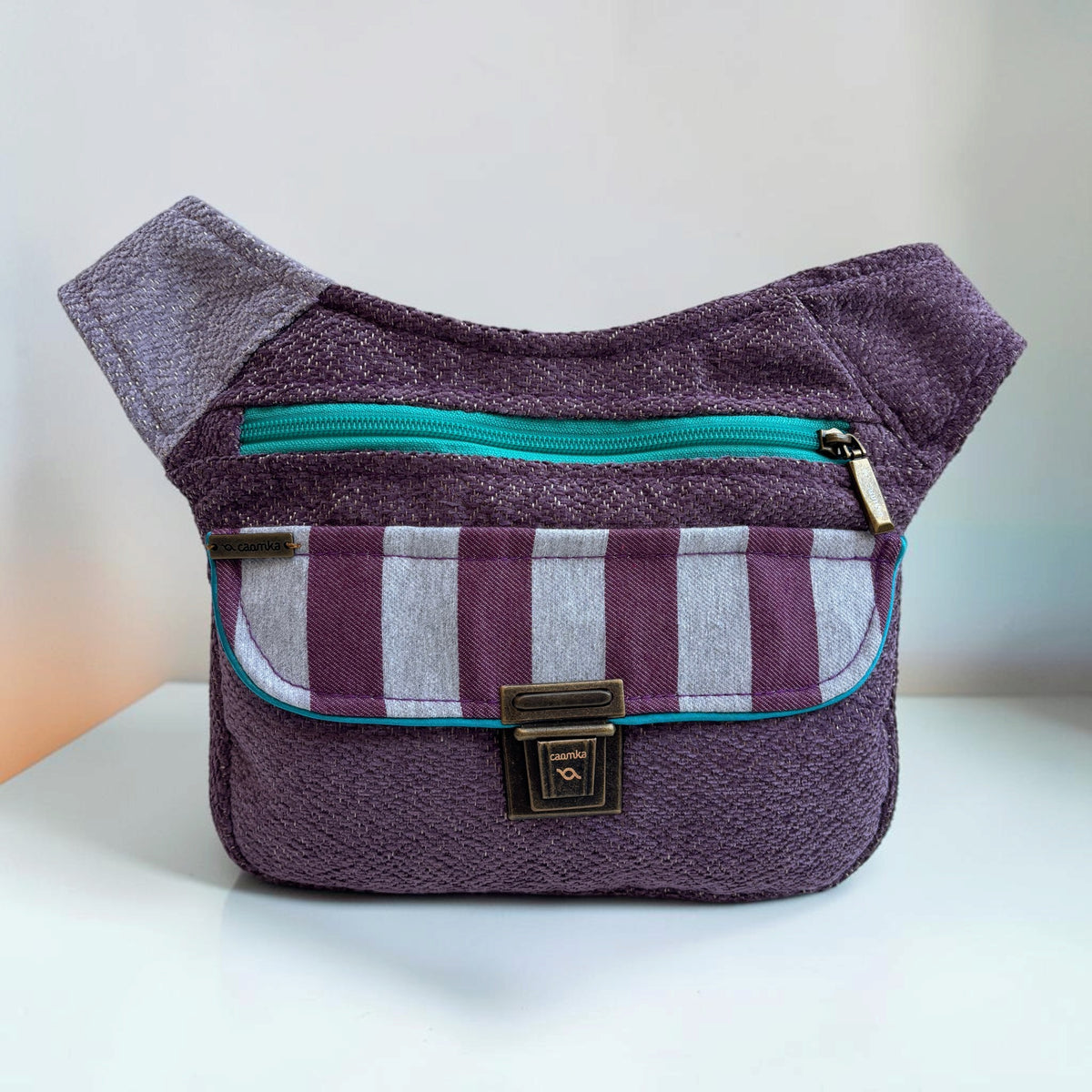 Riñonera Original "Special Purple Turquoise Top" · Pieza Única Núm. 19643