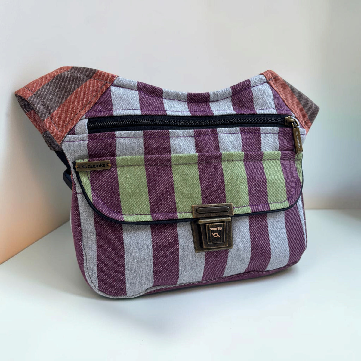 Riñonera Original "Special Stripes Mix" + Bolsillo trasero · Pieza Única Núm. 19644