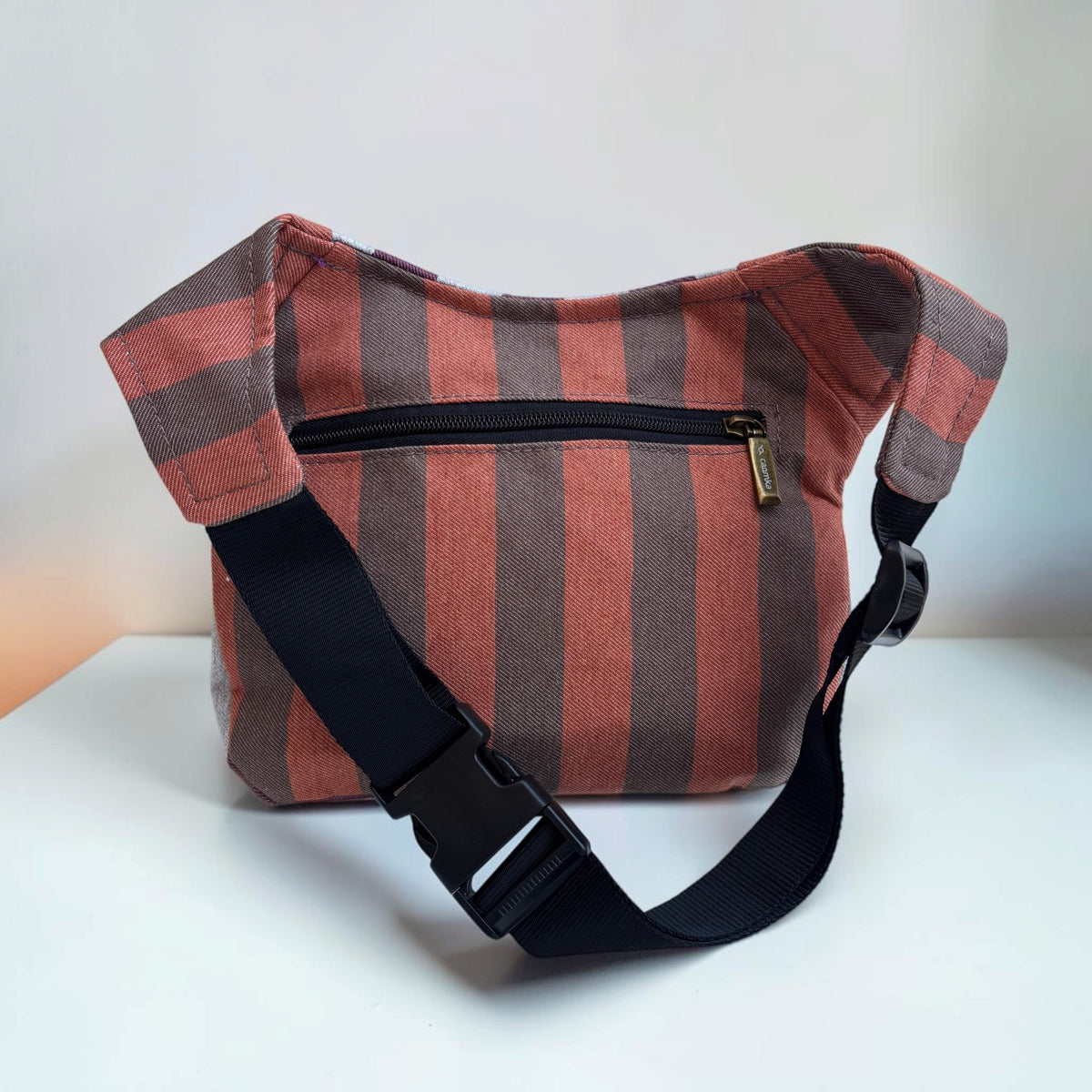 Riñonera Original "Special Stripes Mix" + Bolsillo trasero · Pieza Única Núm. 19644