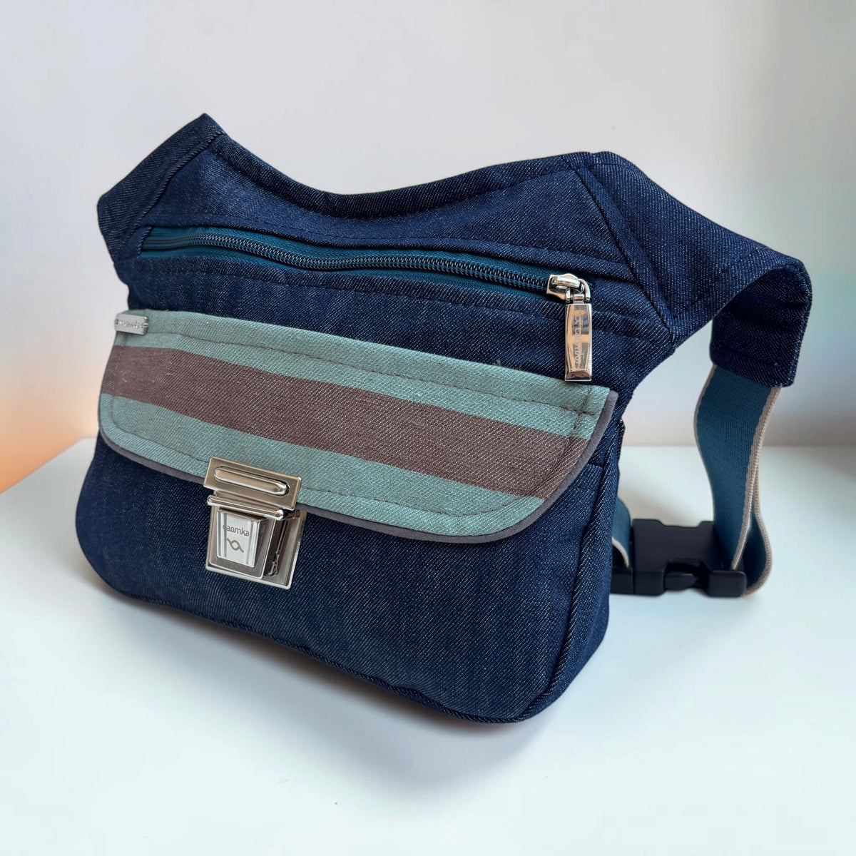 Riñonera Original "Special Jeans Stripes Top" · Pieza Única Núm. 19648
