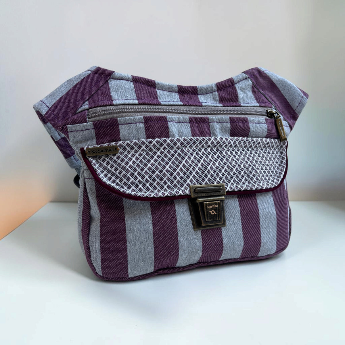 Riñonera Original "Special Burgundy Texture Top" + Bolsillo trasero · Pieza Única Núm. 19653