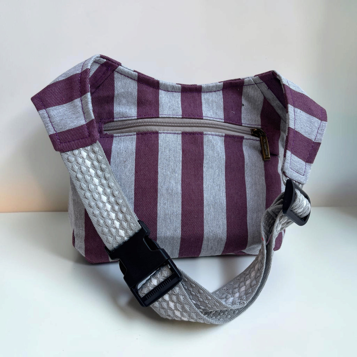 Riñonera Original "Special Burgundy Texture Top" + Bolsillo trasero · Pieza Única Núm. 19653
